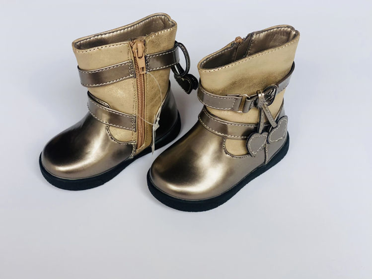 Picture of B129350-GIRLS GOLD BOOTS WITH HEARTS ON THE SIDES